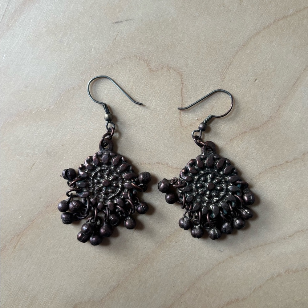 Massimo Dutti mini-chandelier earrings